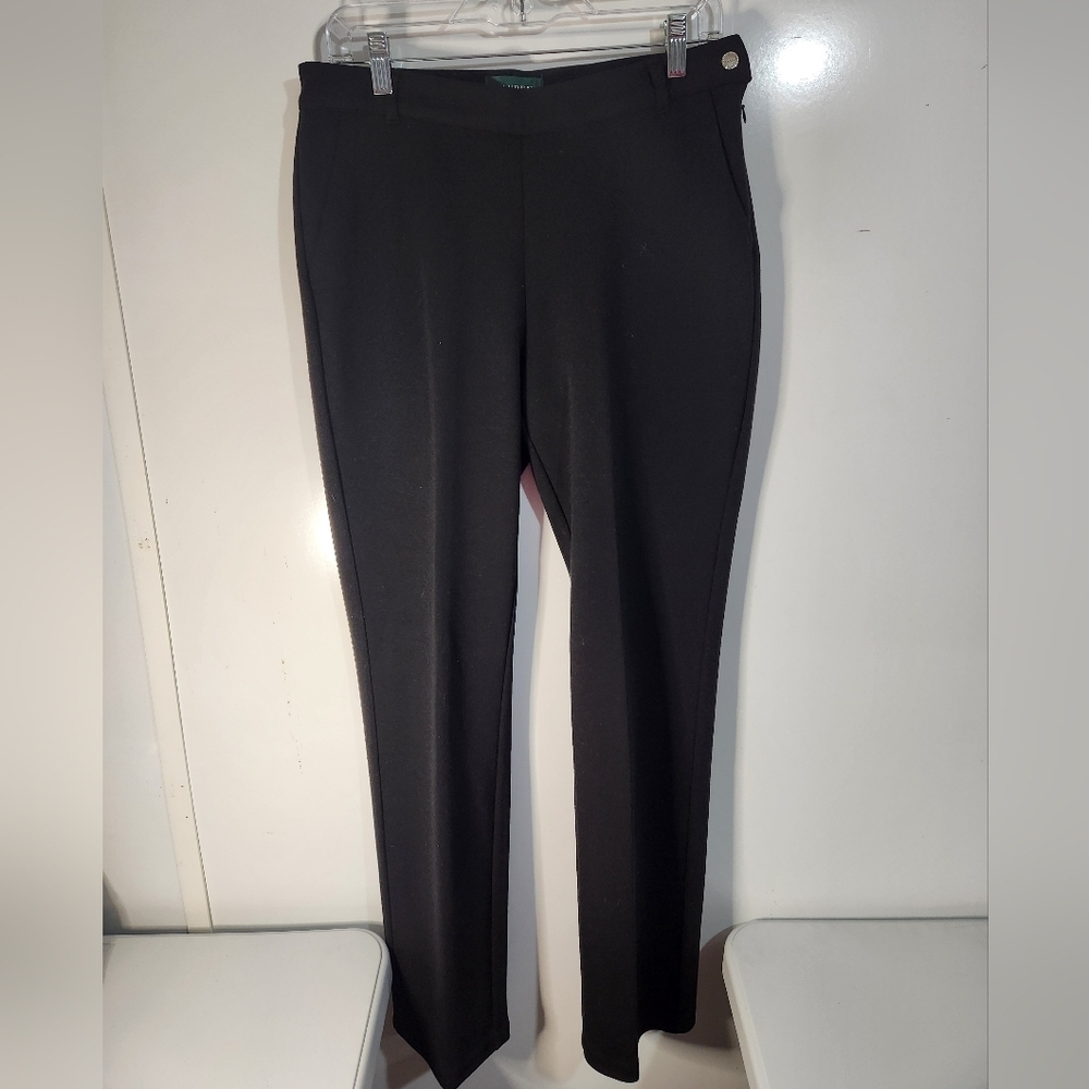 Vintage Ralph Lauren Black Dress Pants, Size Med